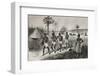 Old Illustration of Slaves in Unyamwezi Region, Tanzania. Created by Bayard, Published on Le Tour D-marzolino-Framed Photographic Print