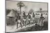 Old Illustration of Slaves in Unyamwezi Region, Tanzania. Created by Bayard, Published on Le Tour D-marzolino-Mounted Photographic Print