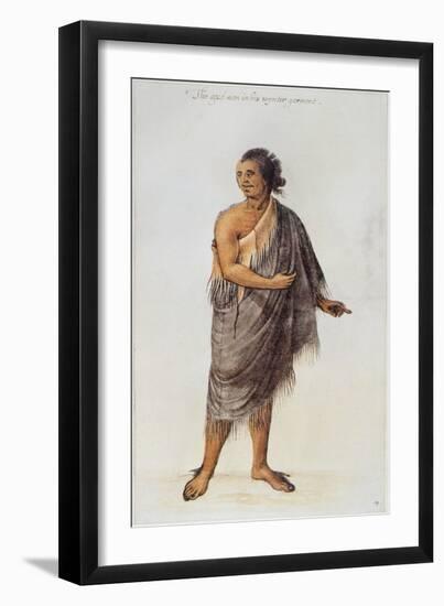 Old Indian Man-John White-Framed Premium Giclee Print