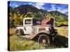 Old International Pickup Near Lake City, Colorado, USA-Dennis Flaherty-Stretched Canvas