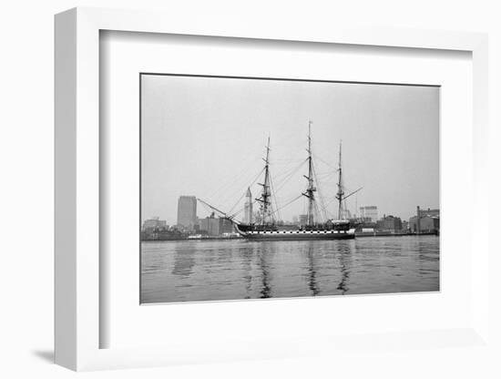 Old Ironsides in Boston Harbor-null-Framed Photographic Print