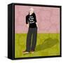 Old Is The New Black-Claire Huntley-Framed Stretched Canvas