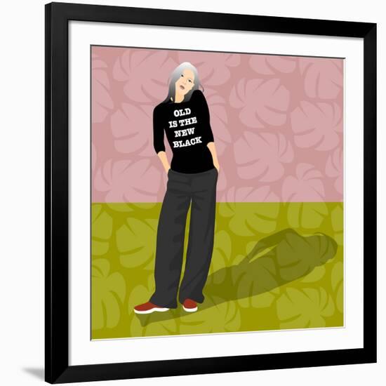 Old Is The New Black-Claire Huntley-Framed Giclee Print