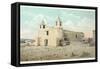 Old Isleta Church, New Mexico-null-Framed Stretched Canvas