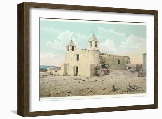 Old Isleta Church, New Mexico-null-Framed Art Print