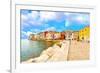 Old Istrian Town in Porec, Croatia.-motorolka-Framed Photographic Print