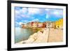 Old Istrian Town in Porec, Croatia.-motorolka-Framed Photographic Print