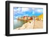 Old Istrian Town in Porec, Croatia.-motorolka-Framed Photographic Print