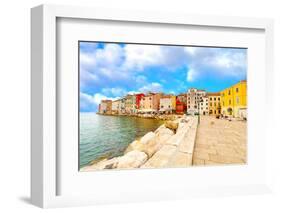 Old Istrian Town in Porec, Croatia.-motorolka-Framed Photographic Print