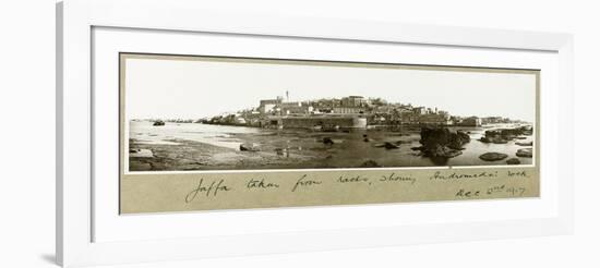 Old Jaffa, Showing Andromeda's Rock, 2nd December 1917-Capt. Arthur Rhodes-Framed Giclee Print