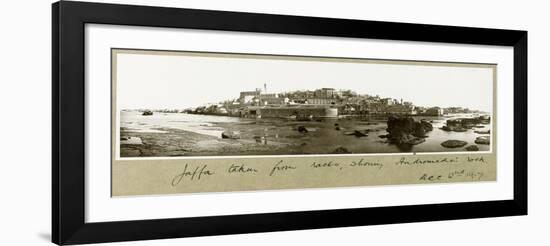 Old Jaffa, Showing Andromeda's Rock, 2nd December 1917-Capt. Arthur Rhodes-Framed Giclee Print