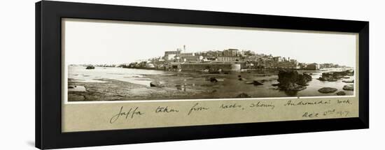 Old Jaffa, Showing Andromeda's Rock, 2nd December 1917-Capt. Arthur Rhodes-Framed Giclee Print