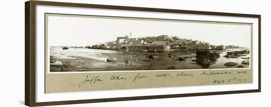 Old Jaffa, Showing Andromeda's Rock, 2nd December 1917-Capt. Arthur Rhodes-Framed Giclee Print