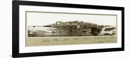 Old Jaffa, Showing Andromeda's Rock, 2nd December 1917-Capt. Arthur Rhodes-Framed Giclee Print