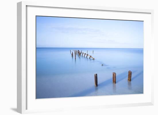 Old Jetty in the Caribbean Sea-Lee Frost-Framed Photographic Print