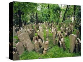 Old Jewish Cemetery, Josefov, Prague, Czech Republic, Europe-Upperhall Ltd-Stretched Canvas