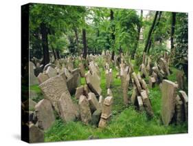 Old Jewish Cemetery, Josefov, Prague, Czech Republic, Europe-Upperhall Ltd-Stretched Canvas