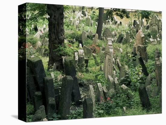 Old Jewish Cemetery, Josefov, Prague, Czech Republic-Upperhall-Stretched Canvas