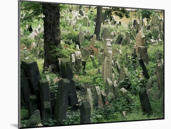 Old Jewish Cemetery, Josefov, Prague, Czech Republic-Upperhall-Mounted Photographic Print