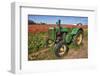 Old John Deere, Wooden Shoe Tulip Farm, Woodburn, Oregon, USA-Rick A^ Brown-Framed Photographic Print