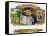 Old Judge Brand Cigar Box Label-Lantern Press-Framed Stretched Canvas