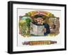 Old Judge Brand Cigar Box Label-Lantern Press-Framed Art Print