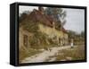 Old Kentish Cottage-Helen Allingham-Framed Stretched Canvas