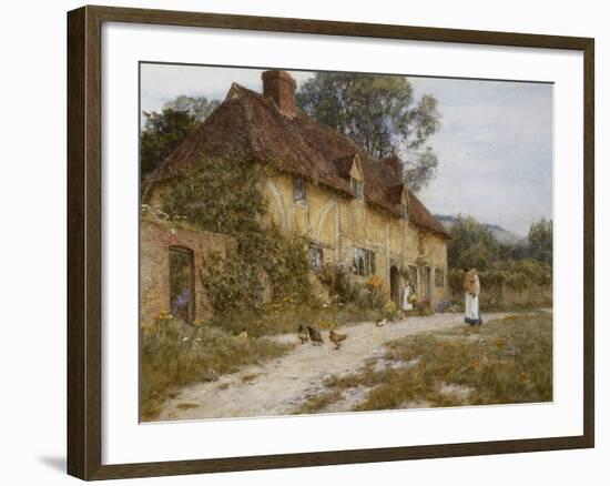 Old Kentish Cottage-Helen Allingham-Framed Giclee Print