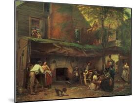 Old Kentucky Home Life in the South, 1859-Eastman Johnson-Mounted Giclee Print