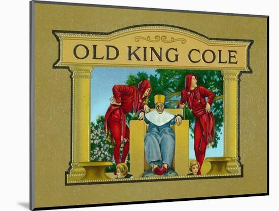 Old King Cole Brand Cigar Inner Box Label-Lantern Press-Mounted Art Print