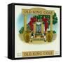 Old King Cole Brand Cigar Outer Box Label-Lantern Press-Framed Stretched Canvas