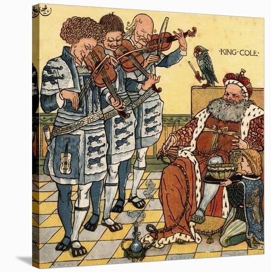 Old King Cole-Walter Crane-Stretched Canvas