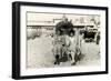 Old Lady Tourists at Beach-null-Framed Premium Giclee Print
