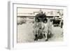 Old Lady Tourists at Beach-null-Framed Premium Giclee Print