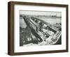 Old Lambeth Bridge with Temporary Footbridge Alongside, London, before 1932-null-Framed Photographic Print