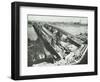 Old Lambeth Bridge with Temporary Footbridge Alongside, London, before 1932-null-Framed Photographic Print