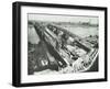 Old Lambeth Bridge with Temporary Footbridge Alongside, London, before 1932-null-Framed Photographic Print