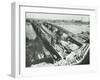 Old Lambeth Bridge with Temporary Footbridge Alongside, London, before 1932-null-Framed Photographic Print