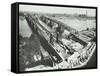 Old Lambeth Bridge with Temporary Footbridge Alongside, London, before 1932-null-Framed Stretched Canvas