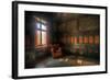 Old Leather Chair in Abandoned Room-Nathan Wright-Framed Photographic Print