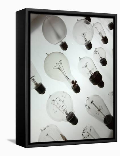 Old Light Bulbs, Dibner Hall, History of Science, Huntington Library, Pasadena, California, Usa-Bruce Yuanyue Bi-Framed Stretched Canvas