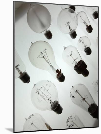 Old Light Bulbs, Dibner Hall, History of Science, Huntington Library, Pasadena, California, Usa-Bruce Yuanyue Bi-Mounted Photographic Print