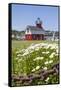 Old Lighthouse, on Lake Kalamazoo, Saugatuck, West Michigan, USA-Randa Bishop-Framed Stretched Canvas