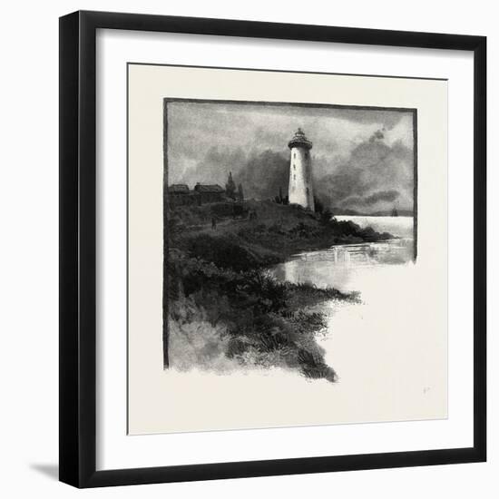 Old Lighthouse, Prescott, Canada, Nineteenth Century-null-Framed Giclee Print