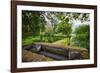 Old Lock on the Ninfa Creek-George Oze-Framed Photographic Print