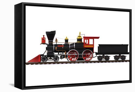 Old Locomotive Train-Nerthuz-Framed Stretched Canvas