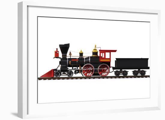 Old Locomotive Train-Nerthuz-Framed Art Print