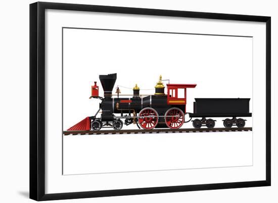 Old Locomotive Train-Nerthuz-Framed Art Print