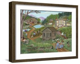 Old Log Church House-Carol Salas-Framed Giclee Print