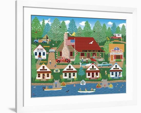 Old Log Lodge-Mark Frost-Framed Giclee Print